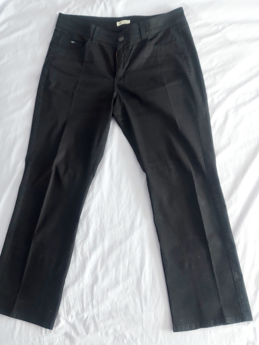 Lee Women's Lower On The Waist Cotton Pants - Black - Size 14 Medium